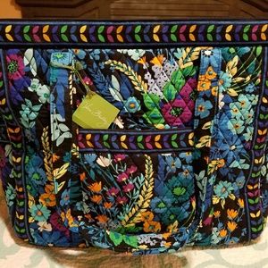 Vera Bradley Midnight Blues Get Carried Away Tote